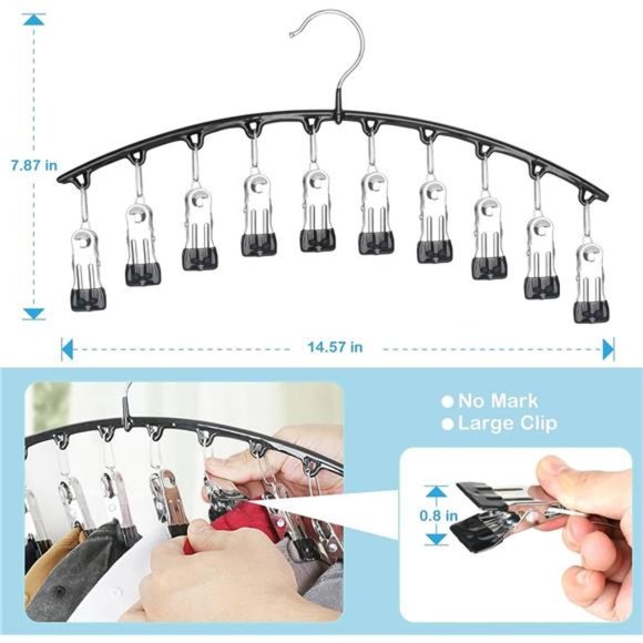 2 Pack Hat Hangers for Closet, Metal Hat Organizer Holder & Room Closet Display - Picture 3 of 6